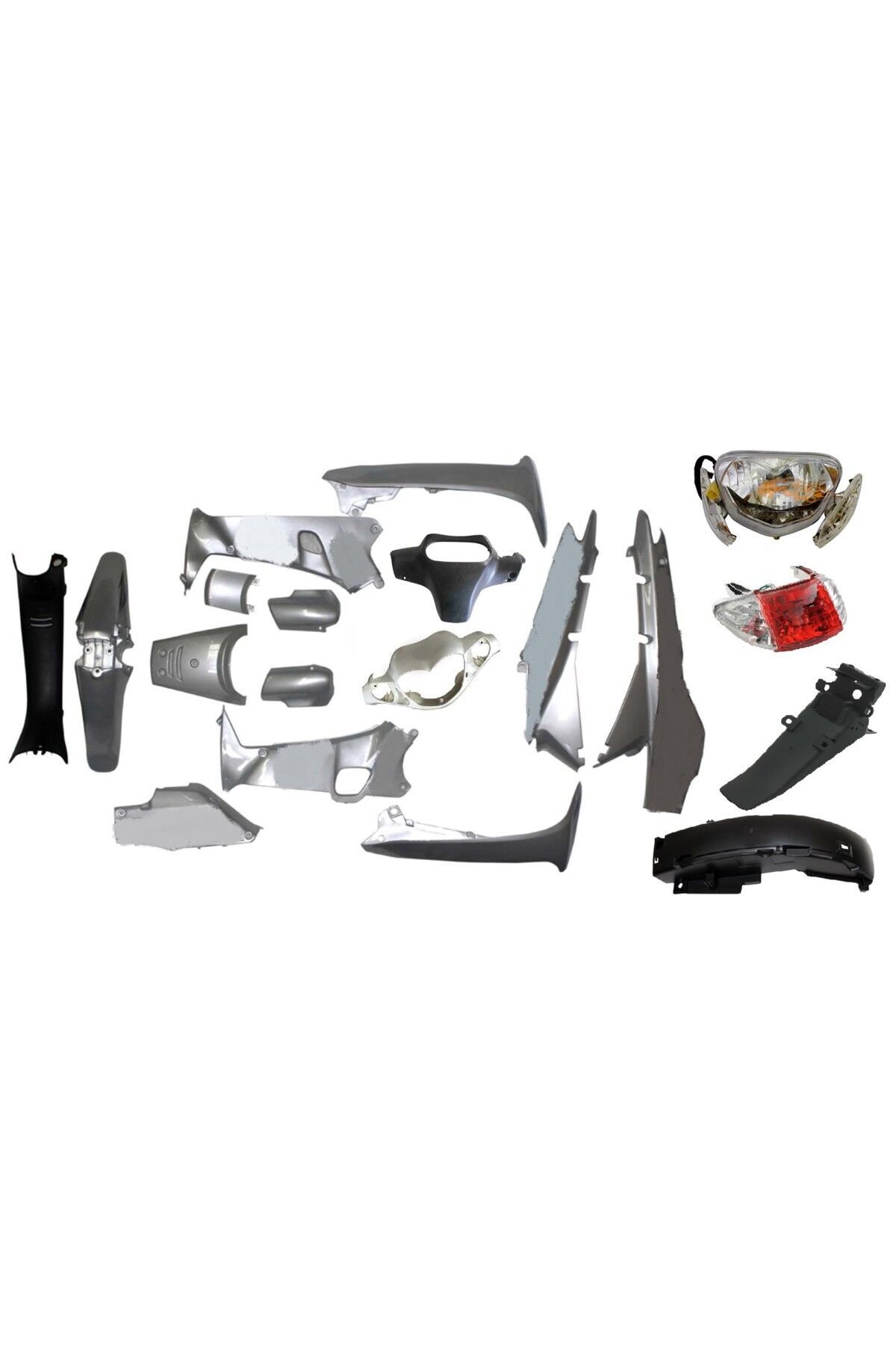 Cub Çelik Kaporta Seti Gri Far-Stop Dahil 20 Parça