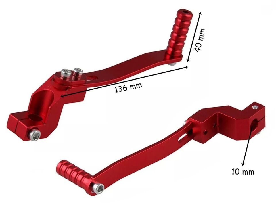 Cg-Cub Vites Pedalı Mini Alüminyum Kırmızı