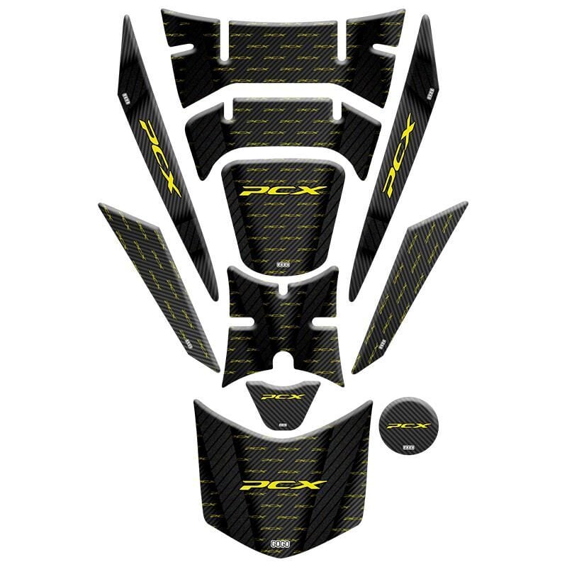 Honda Pcx 2018 - 2020 Uyumlu Tank Pad Set 013