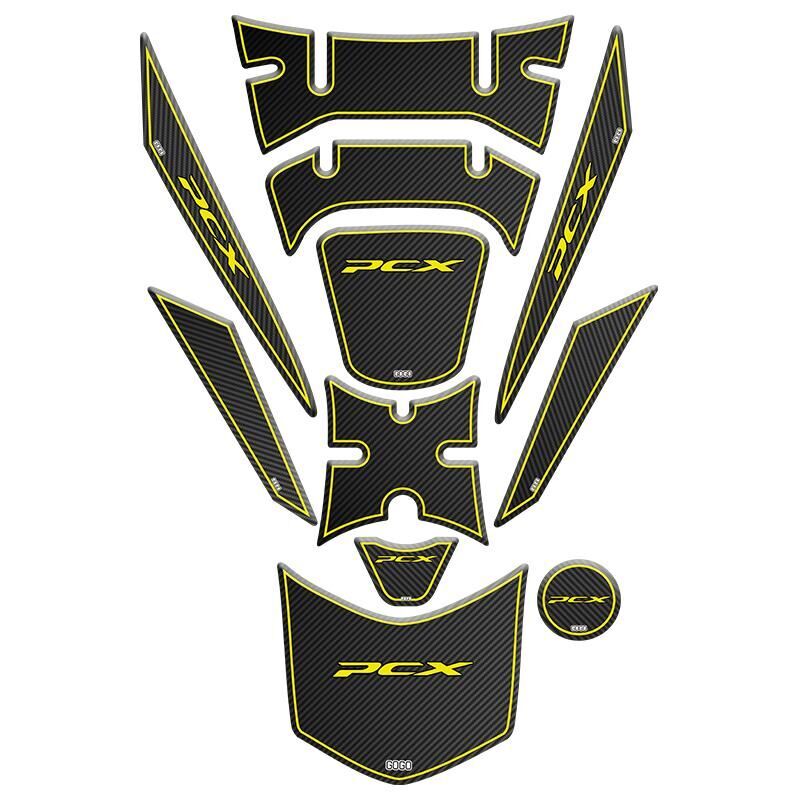 Honda Pcx 2018 - 2020 Uyumlu Tank Pad Set 014
