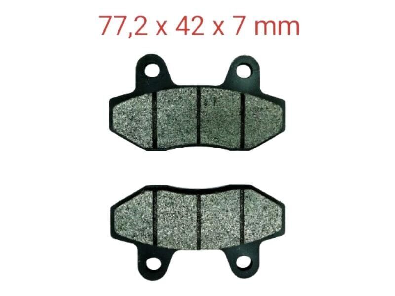 Mondial 100Kh Ön Fren Disk Balatası Delta (Rs Arka) 7 Mm