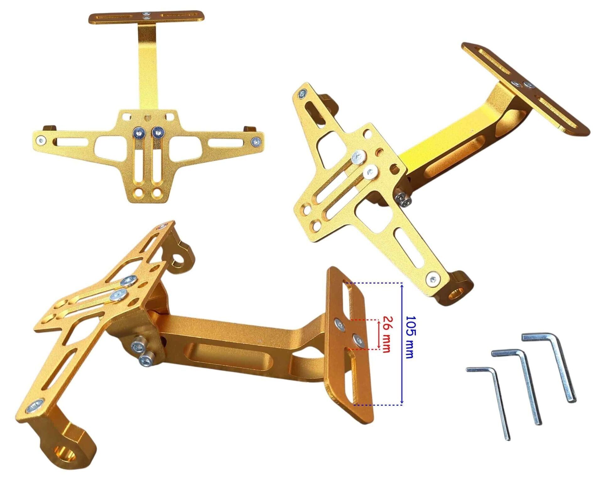 Plakalık Katlanır Üniversal Alüminyum Gold