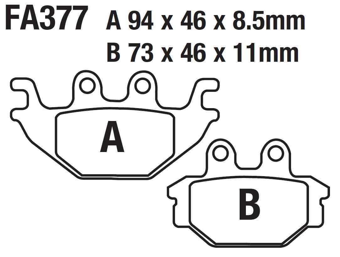 Cf Moto Atv Cforce 110 Arka Fren Disk Balatası Fa377 Orj