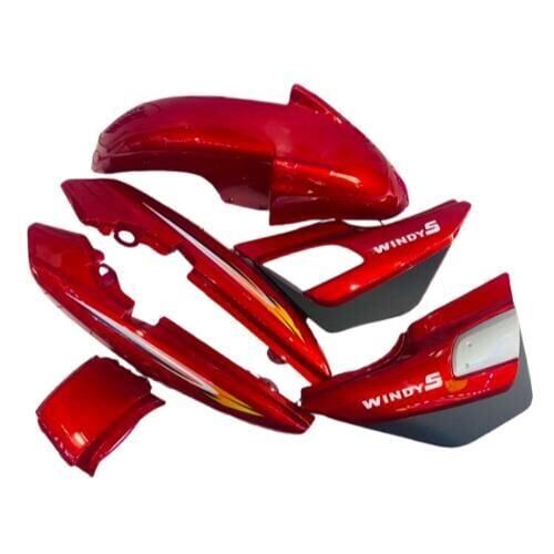 Kanuni Windy-S 125 Kaporta 3Lü Set Kırmızı