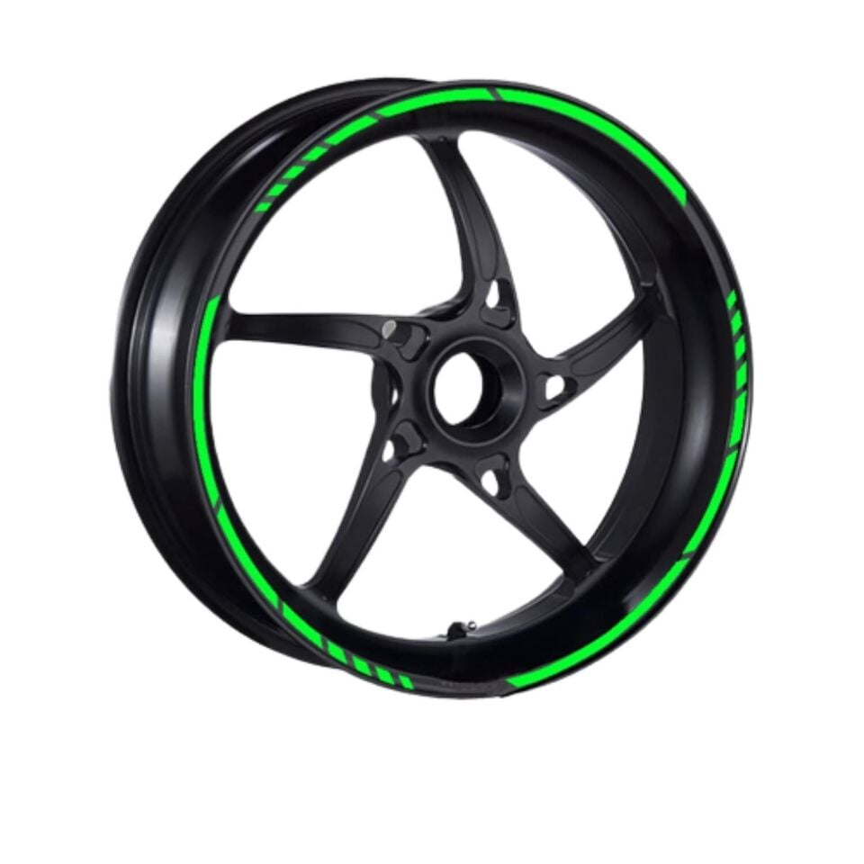 Florasan Yeşil Kesik 1 Set Jant Şeridi