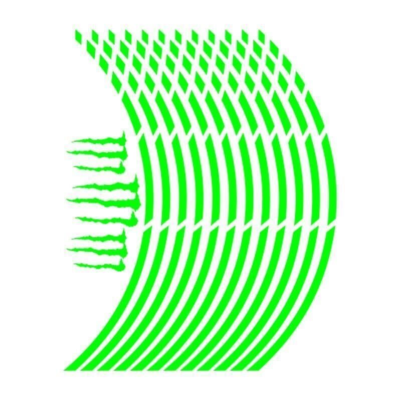 Florasan Yeşil Kesik 1 Set Jant Şeridi