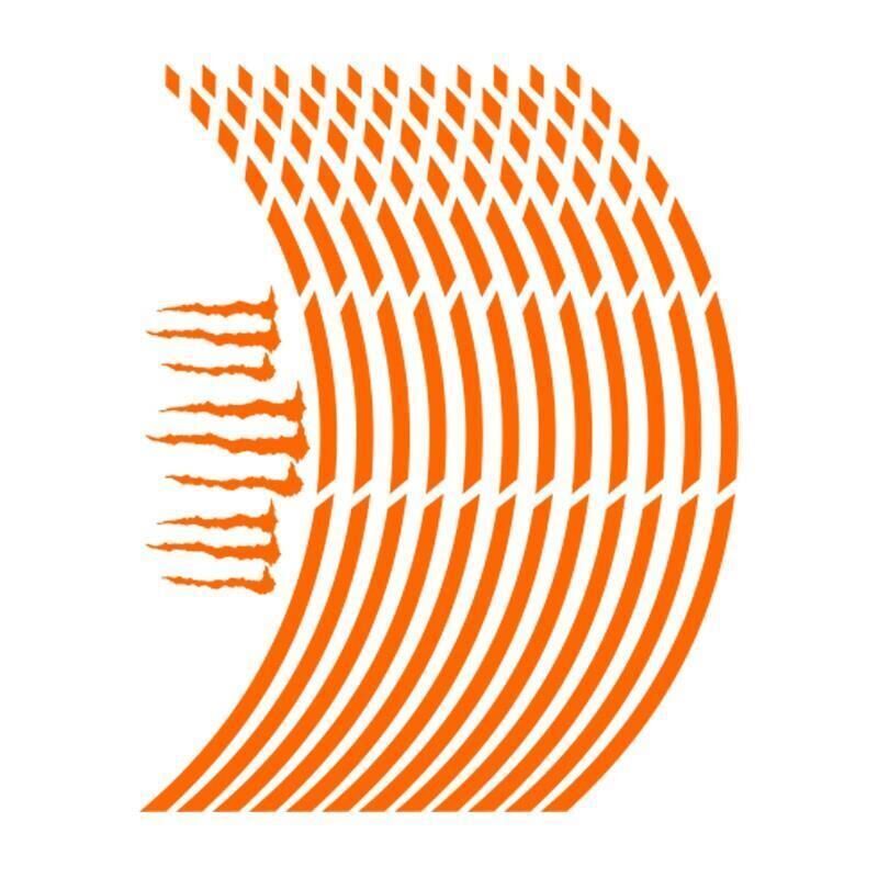 Florasan Turuncu Kesik 1 Set Jant Şeridi