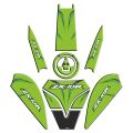 Kawasaki Zx10R Uyumlu Yeşil Tank Pad Set