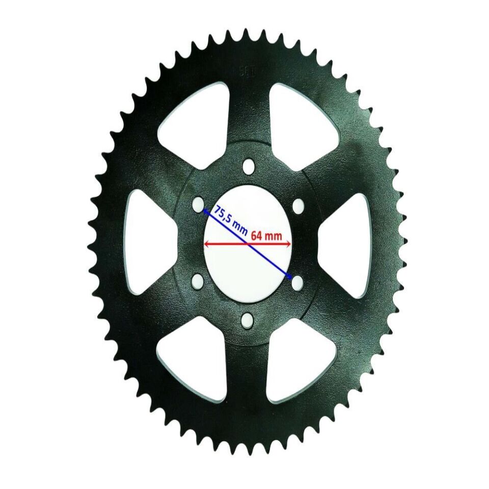 Cross 200 Arka Dişli Ramzey 428-56T İç 64 Mm 6 Delikli Öm