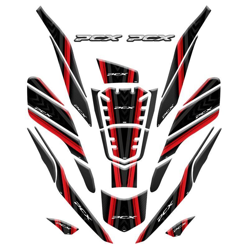Honda Pcx 2021 - 2024 Uyumlu Tank Pad Set 002