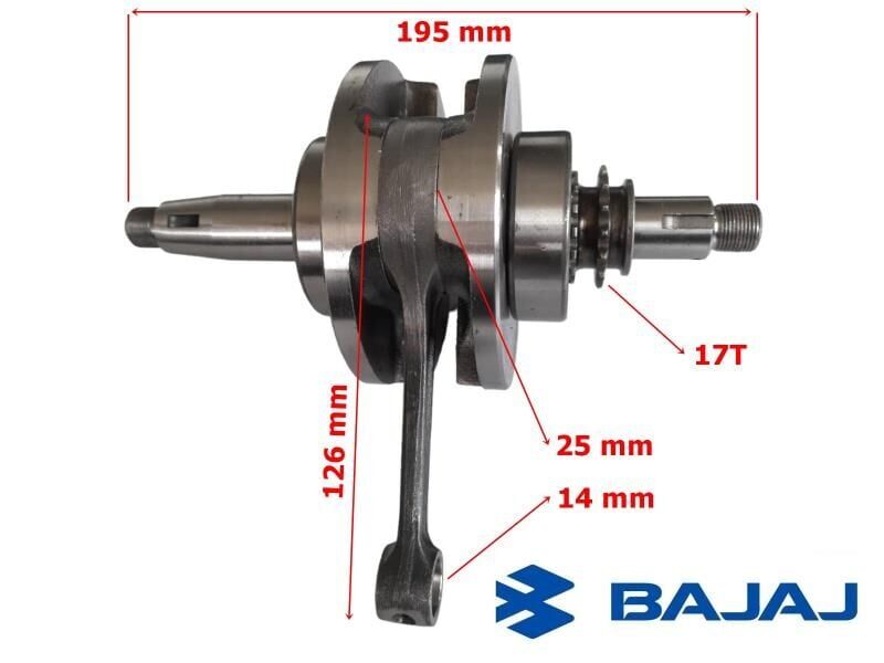 Bajaj Discover 150 Krank Komple Je531003 Orj