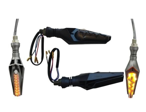 Kayan Ledli Sinyal 2 Adet (Yıldırım Model) 974 (Sarı Yanan)