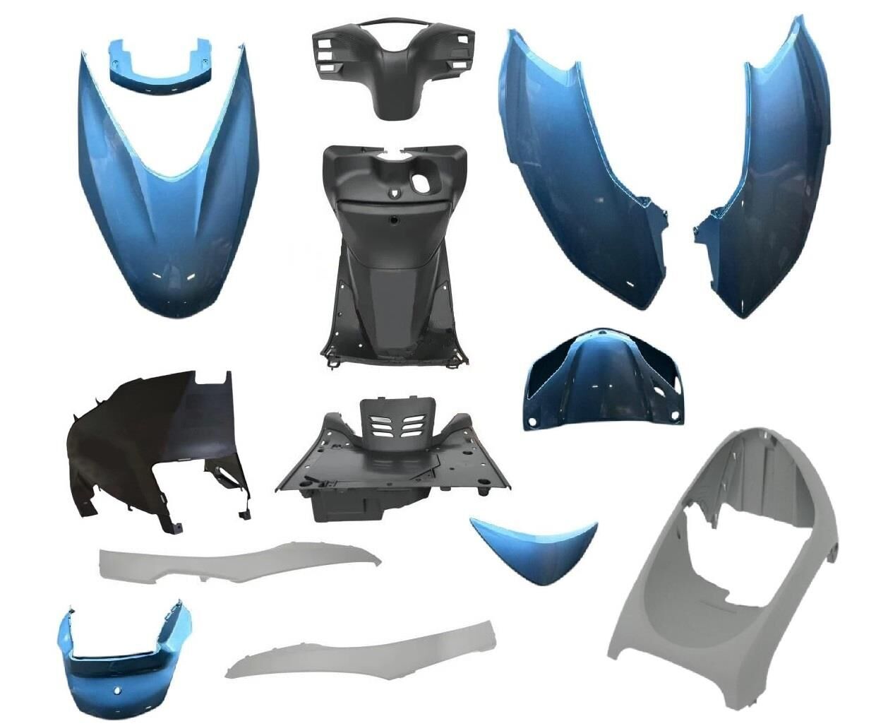 Honda Spacy Alpha 110 Kaporta Seti Mavi 16 Parça