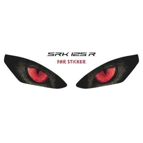 Rks Srk 125 R 2023 - 2025 Uyumlu Far Sticker Kırmızı