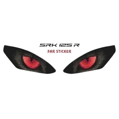 Rks Srk 125 R 2023 - 2025 Uyumlu Far Sticker Kırmızı