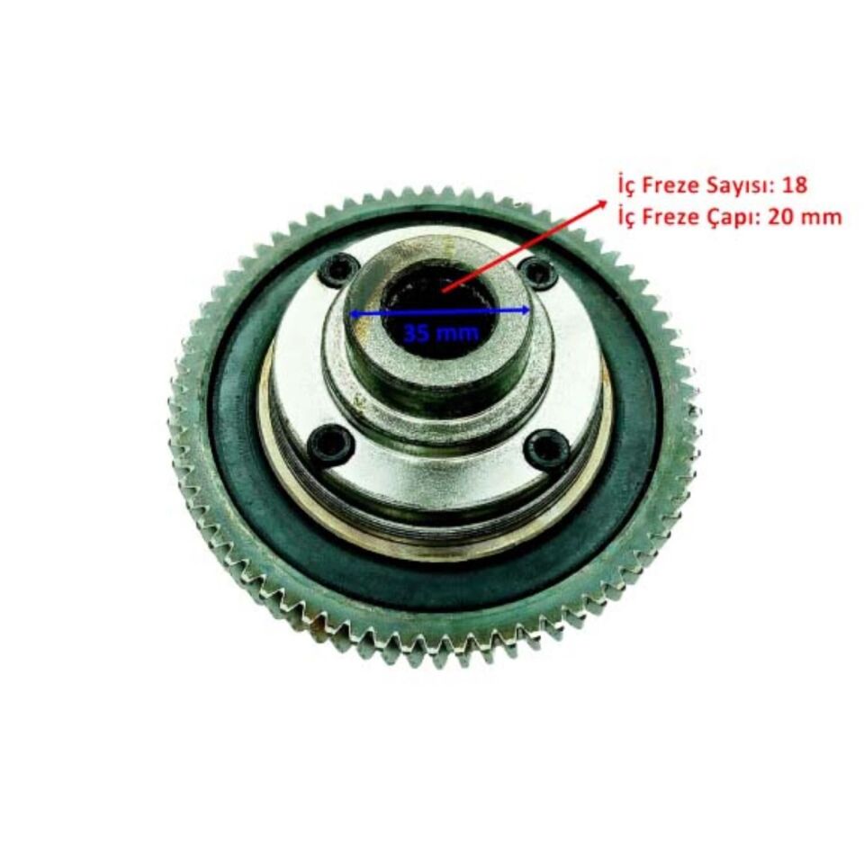 E-Bis Yolcu Dif Dişli Seti 18-35-71 4 Komple