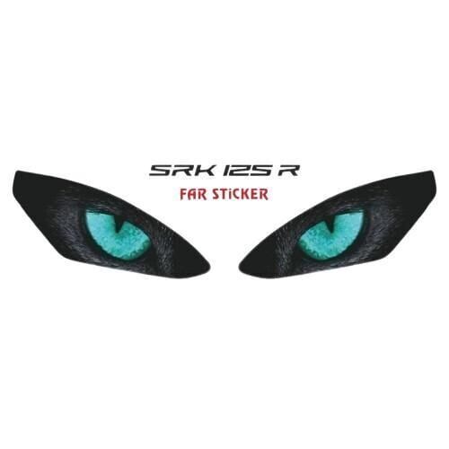Rks Srk 125 R 2023 - 2025 Uyumlu Far Sticker Mavi