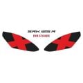 Rks Srk 125 R 2023 - 2025 Uyumlu Far Sticker Kırmızı X