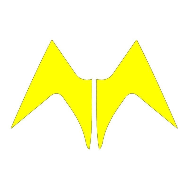 Mondial Mh Drift 2011 - 2020 Uyumlu Flo Sarı Ön Siperlik Yan Sticker