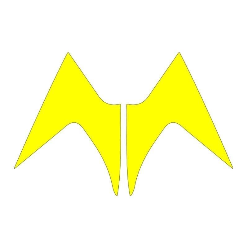 Mondial Mh Drift 2011 - 2020 Uyumlu Flo Sarı Ön Siperlik Yan Sticker