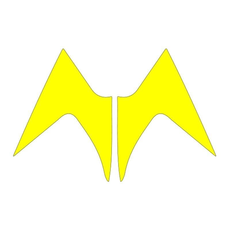 Mondial Mh Drift 2011 - 2020 Uyumlu Flo Sarı Ön Siperlik Yan Sticker