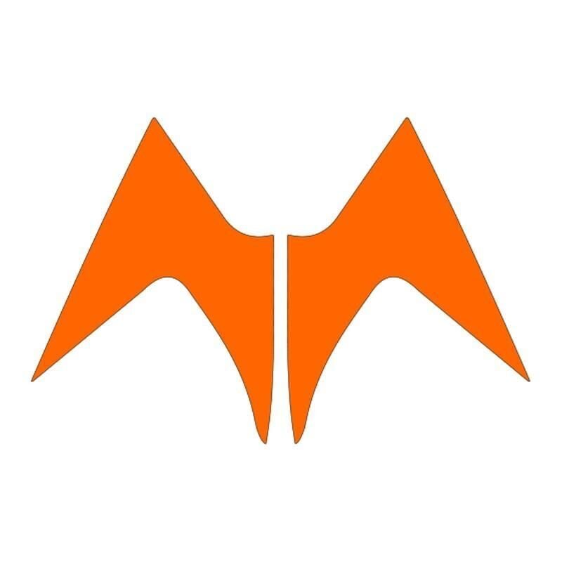 Mondial Mh Drift 2011 - 2020 Uyumlu Flo Turuncu Ön Siperlik Yan Sticker