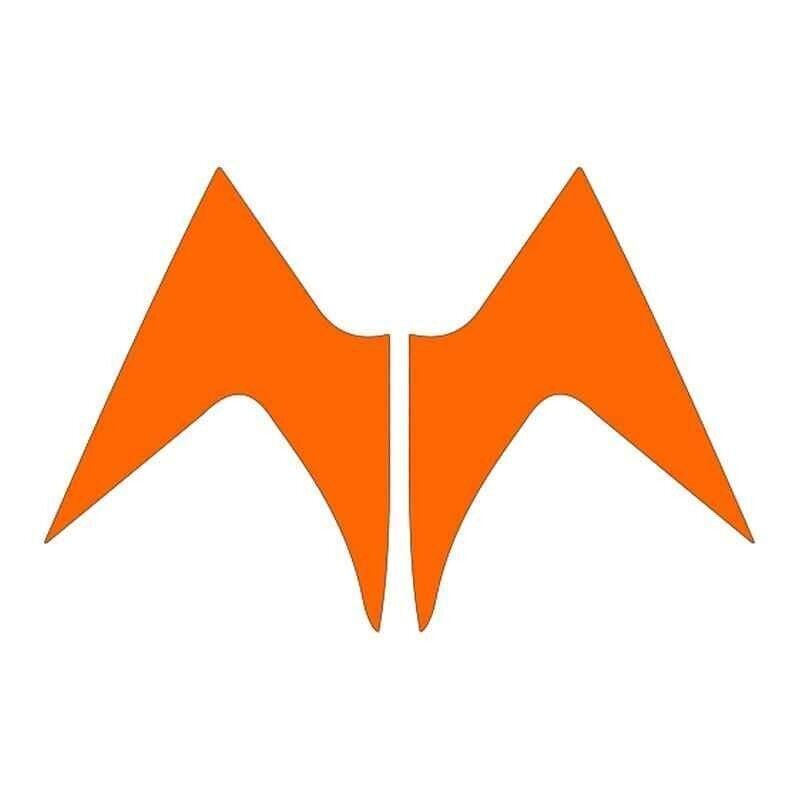 Mondial Mh Drift 2011 - 2020 Uyumlu Flo Turuncu Ön Siperlik Yan Sticker