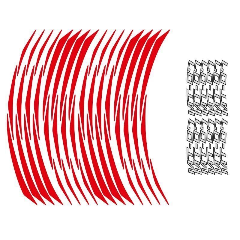 Yamaha Reflektör Kırmızı Mt-07 Uyumlu 1 Set Jant Şeridi