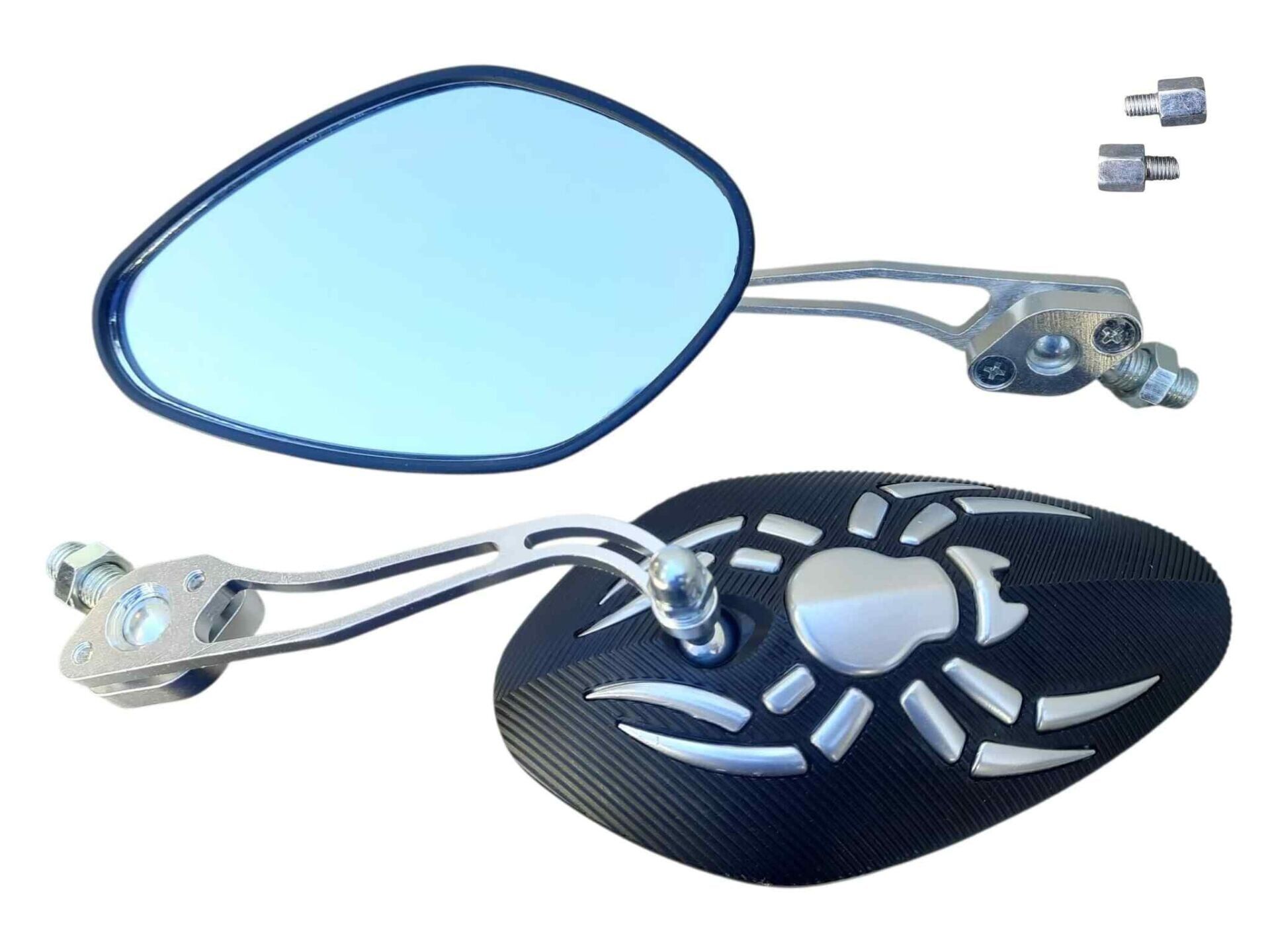 Ayna Örümcek Desen Gümüş 8-10 Mm