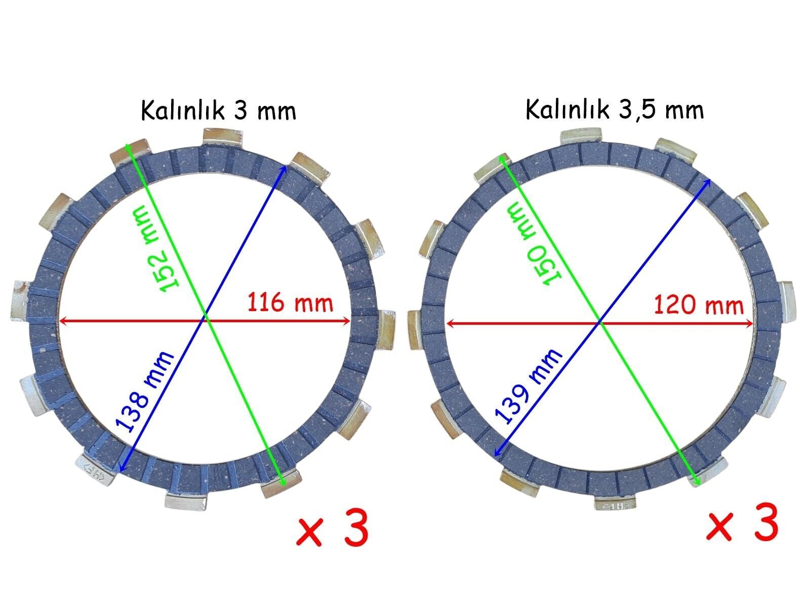 Rks R250 Debriyaj Balatası 3+3