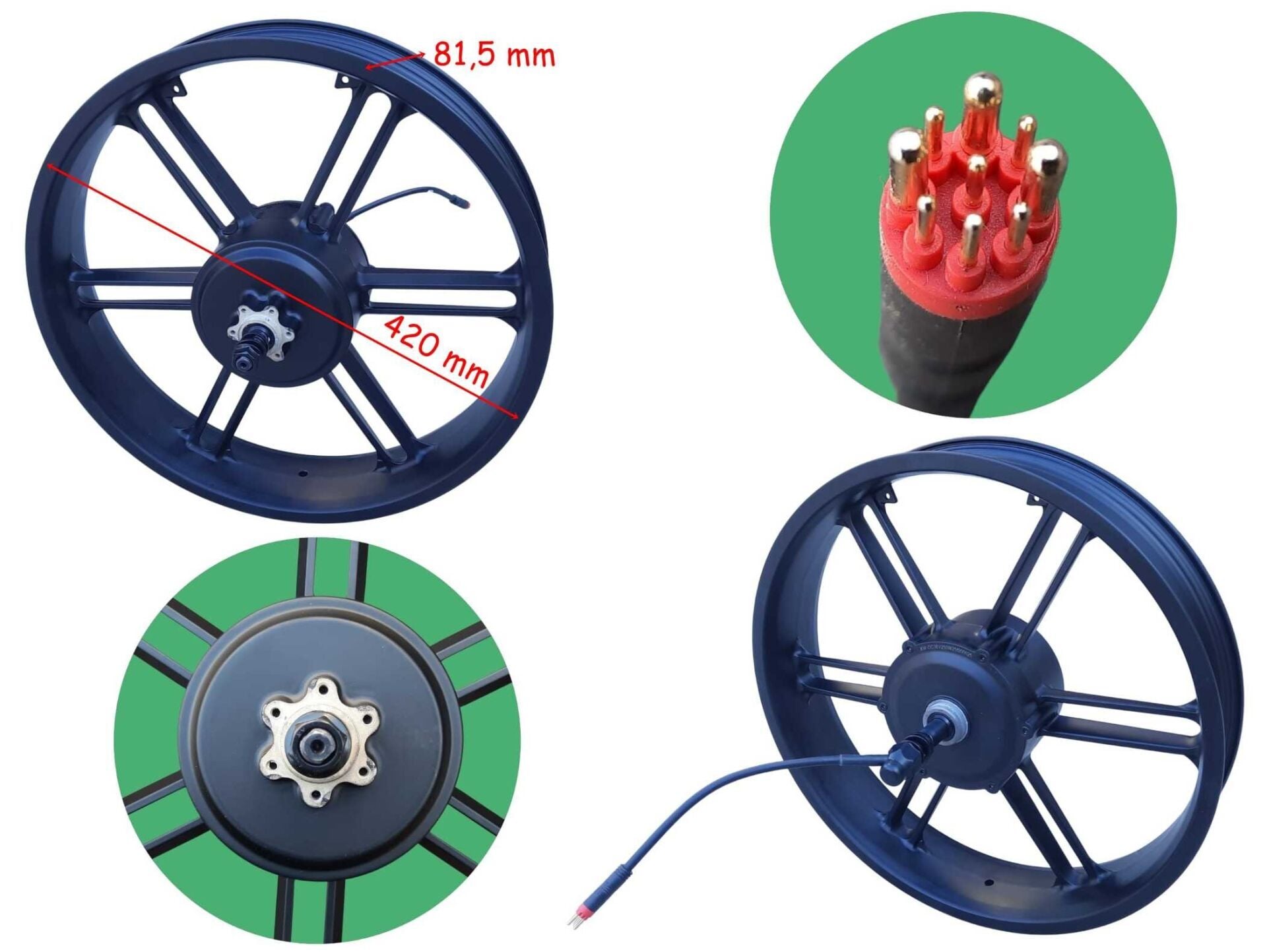 Ebıs E-Bis Fatbike Arka Jant Motor 20 İnç 36V 500W (Pedal Destekli)