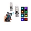 Ampul 12 V Led Dipsiz T10 Kumandalı Renkli
