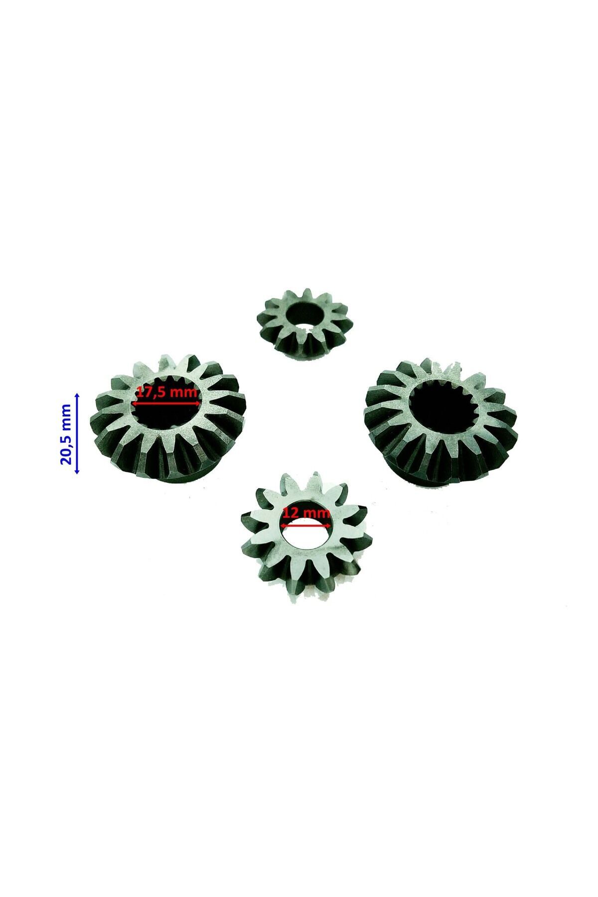 E-Yük Araba Difransiyel Dişlisi 12T-16T 4 Lü Setöm