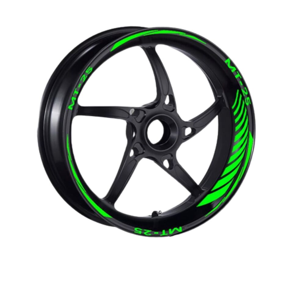 Yamaha Florasan Yeşil Mt-25 Uyumlu Racıng 1 Set Jant Şeridi