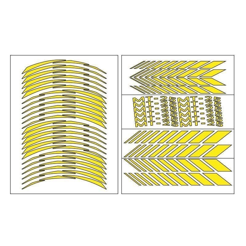 Yamaha Florasan Sarı Mt-25 Uyumlu Racıng 1 Set Jant Şeridi