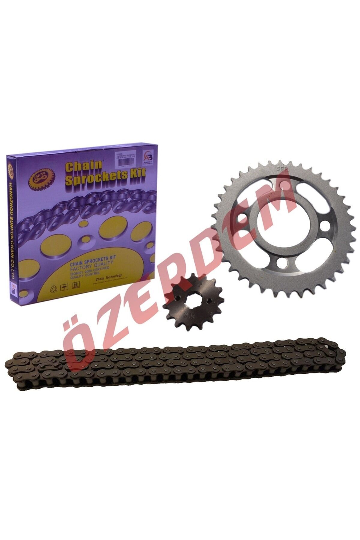Cub Ön-Arka Dişli Zincir Set Sfr 14-36T 428-110L