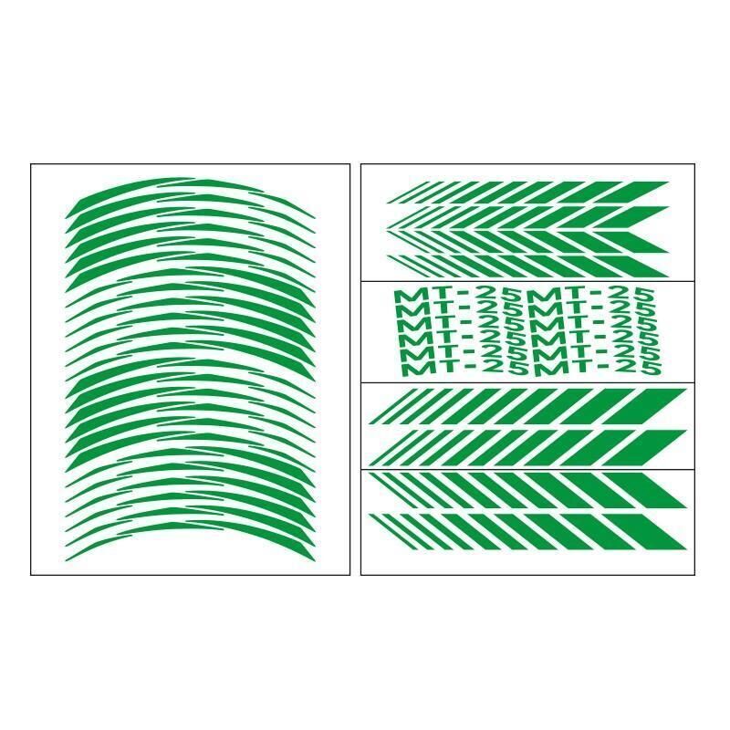 Yamaha Reflektör Yeşil Mt-25 Uyumlu Racıng 1 Set Jant Şeridi