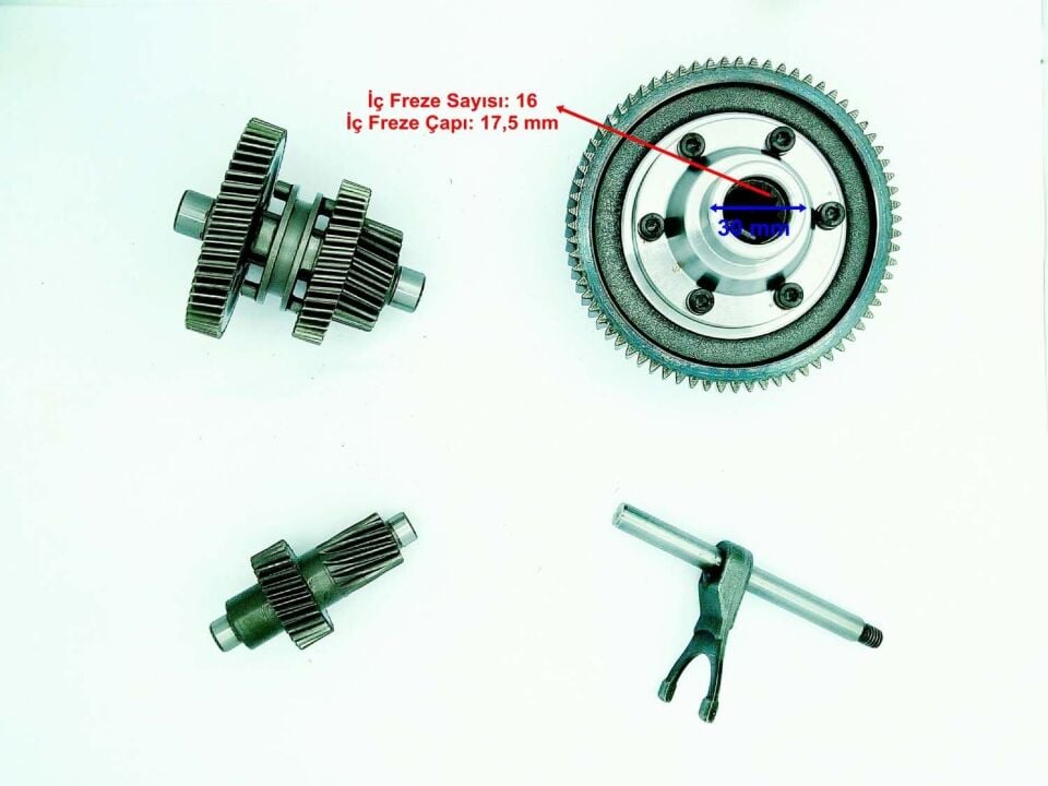 E-Bis 3 Teker Yük Şan Dişli Seti Vit. 71-30-16