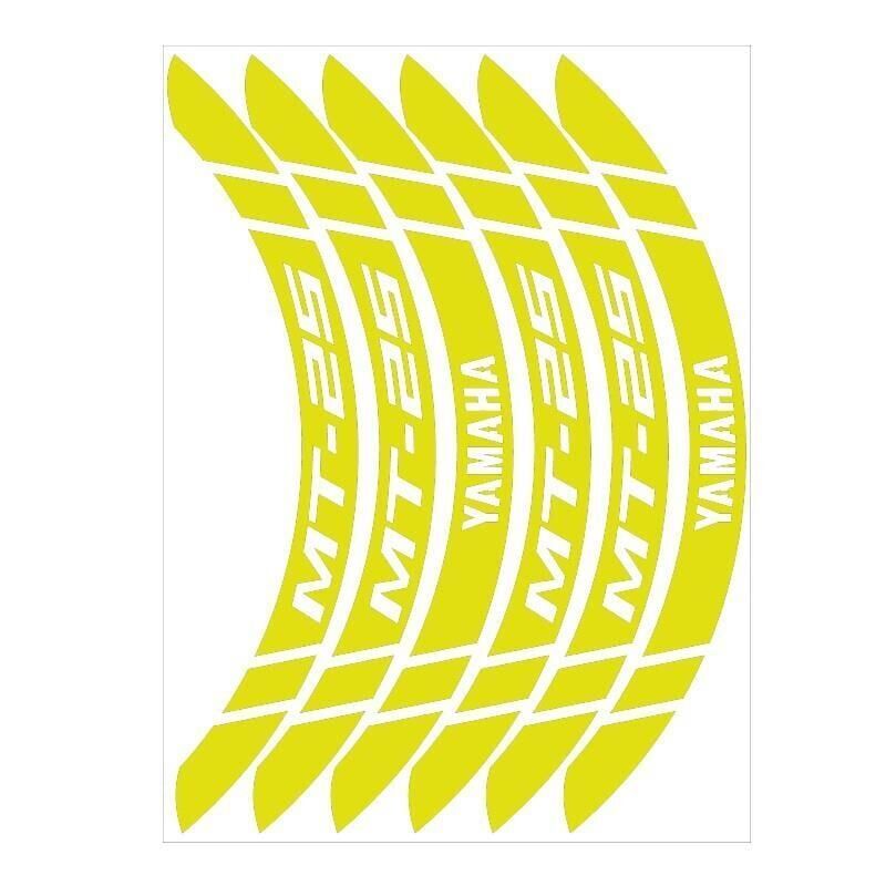 Yamaha Florasan Sarı Geniş Mt-25 Uyumlu 1 Set Jant Şeridi