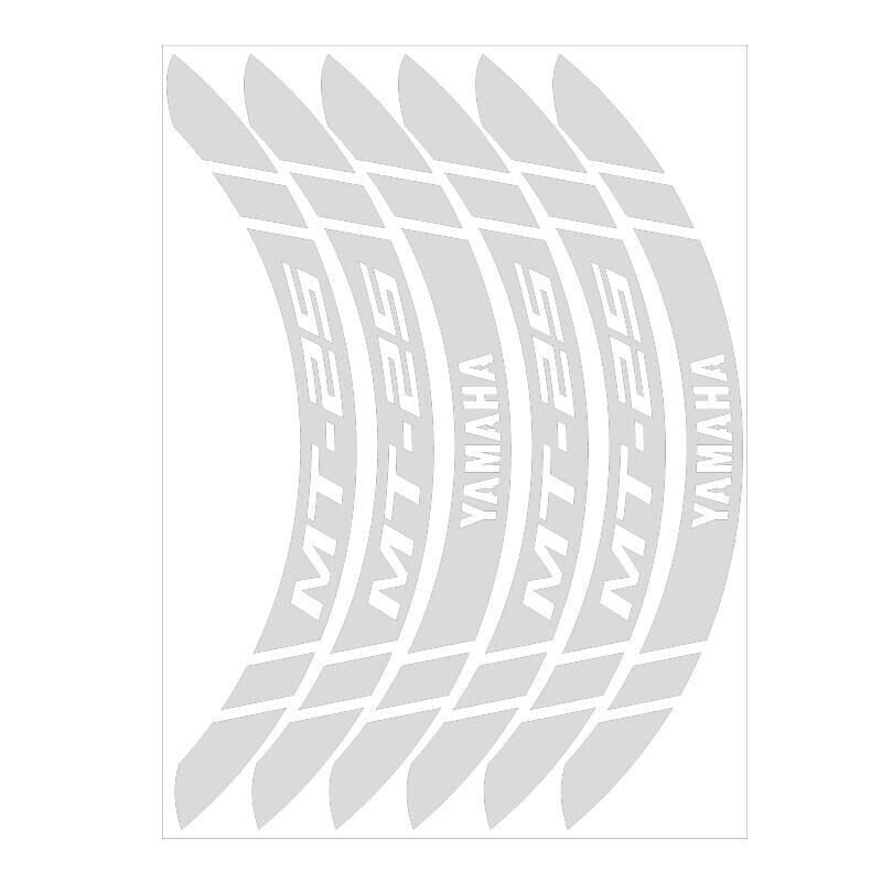 Yamaha Reflektör Beyaz Geniş Mt-25 Uyumlu 1 Set Jant Şeridi