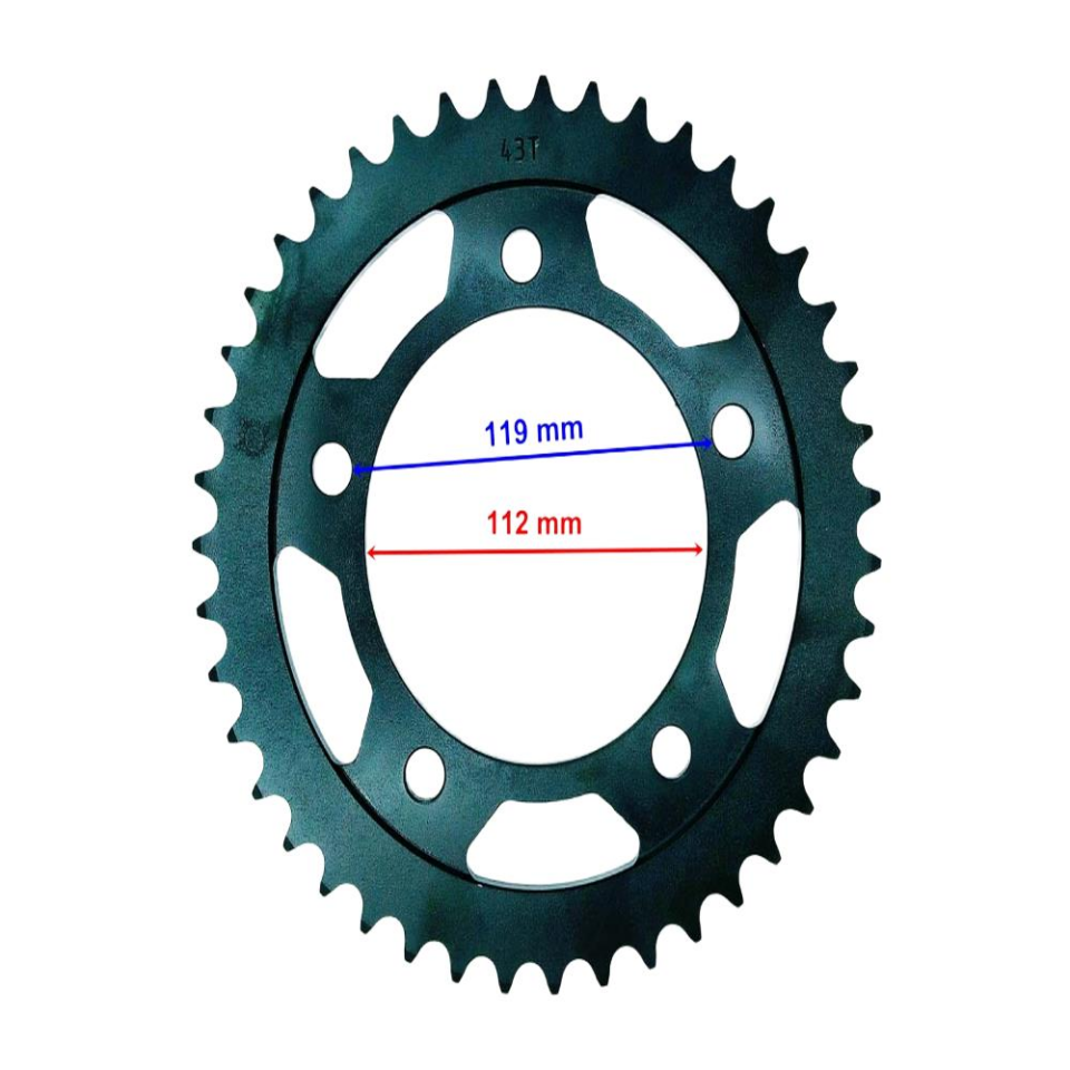 Honda Arka Dişli 525-43T İç 112X5 Delik Cbf Uyumlu 600 Öm