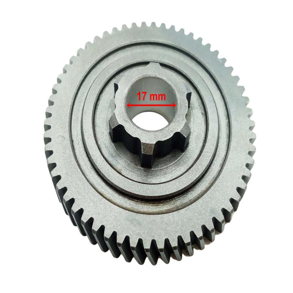 E-Yük Arabası Şan Dişlisi 56T İç 17X6 Tırnaklı Öm