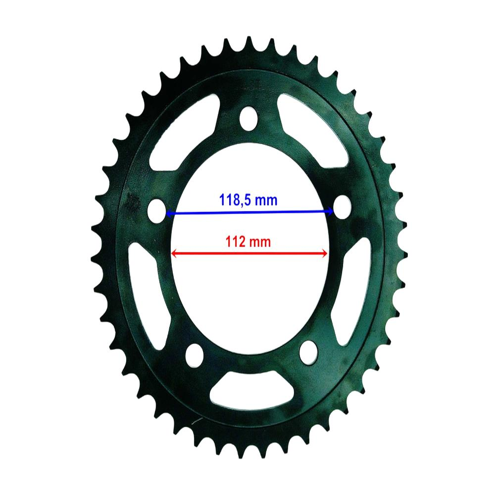 Honda Arka Dişli 520-43T İç112 5 Delikhonda Nc 750 Uyumlu X(2014-2018)