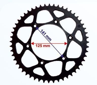 Cr125-250-Kx-Ktm Arka Dişli 520-52T İç 125X6 Delikli Ind