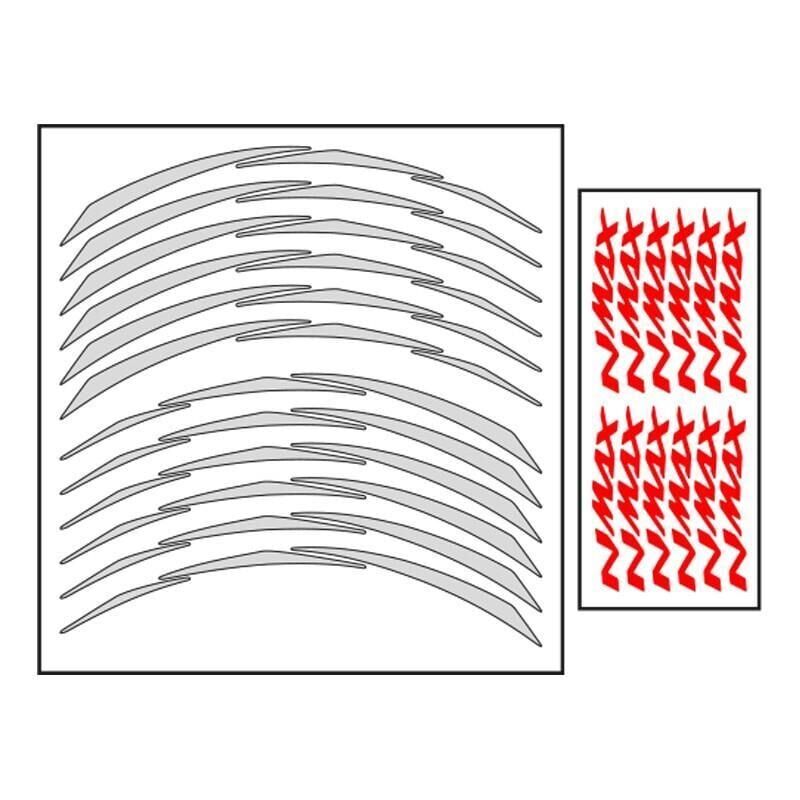 Yamaha Reflektör Beyaz Iıı Nmax Uyumlu 1 Set Jant Şeridi