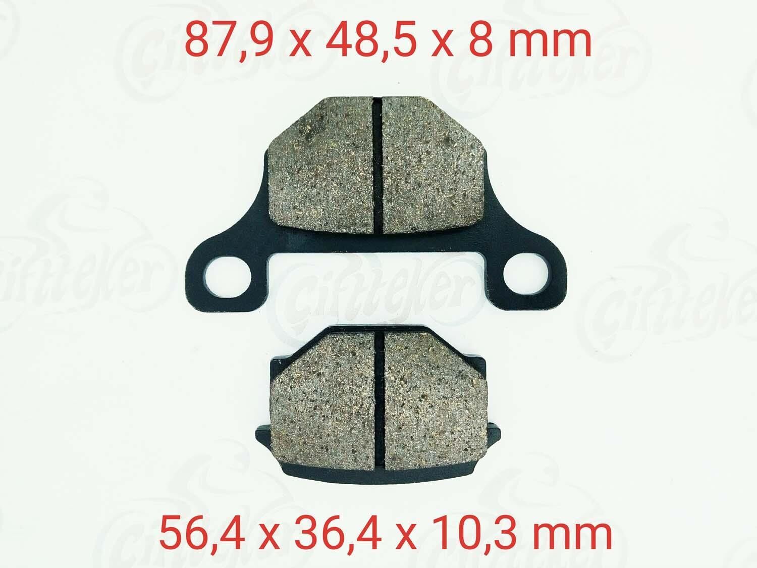 Suzuki 150Kn-Mh-Mr Ön Fren Disk Balatası Fa093 Uyumlu Gn 125(1982-1990) Gs 125(1983-1994)