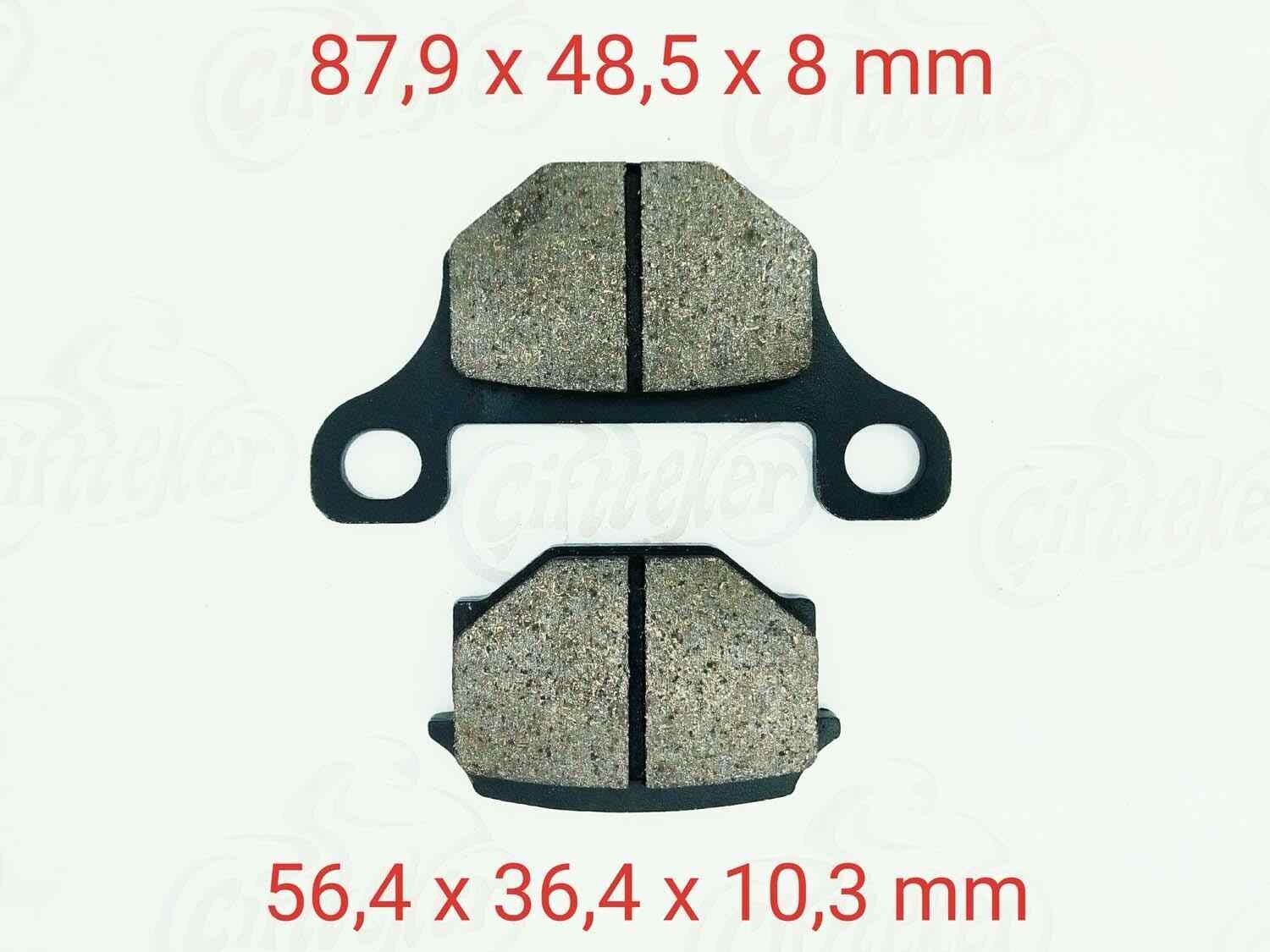 Suzuki 150Kn-Mh-Mr Ön Fren Disk Balatası Fa093 Uyumlu Gn 125(1982-1990) Gs 125(1983-1994)