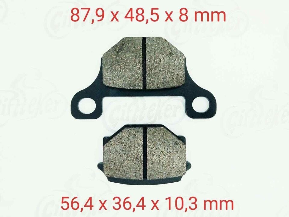 Suzuki 150Kn-Mh-Mr Ön Fren Disk Balatası Fa093 Uyumlu Gn 125(1982-1990) Gs 125(1983-1994)
