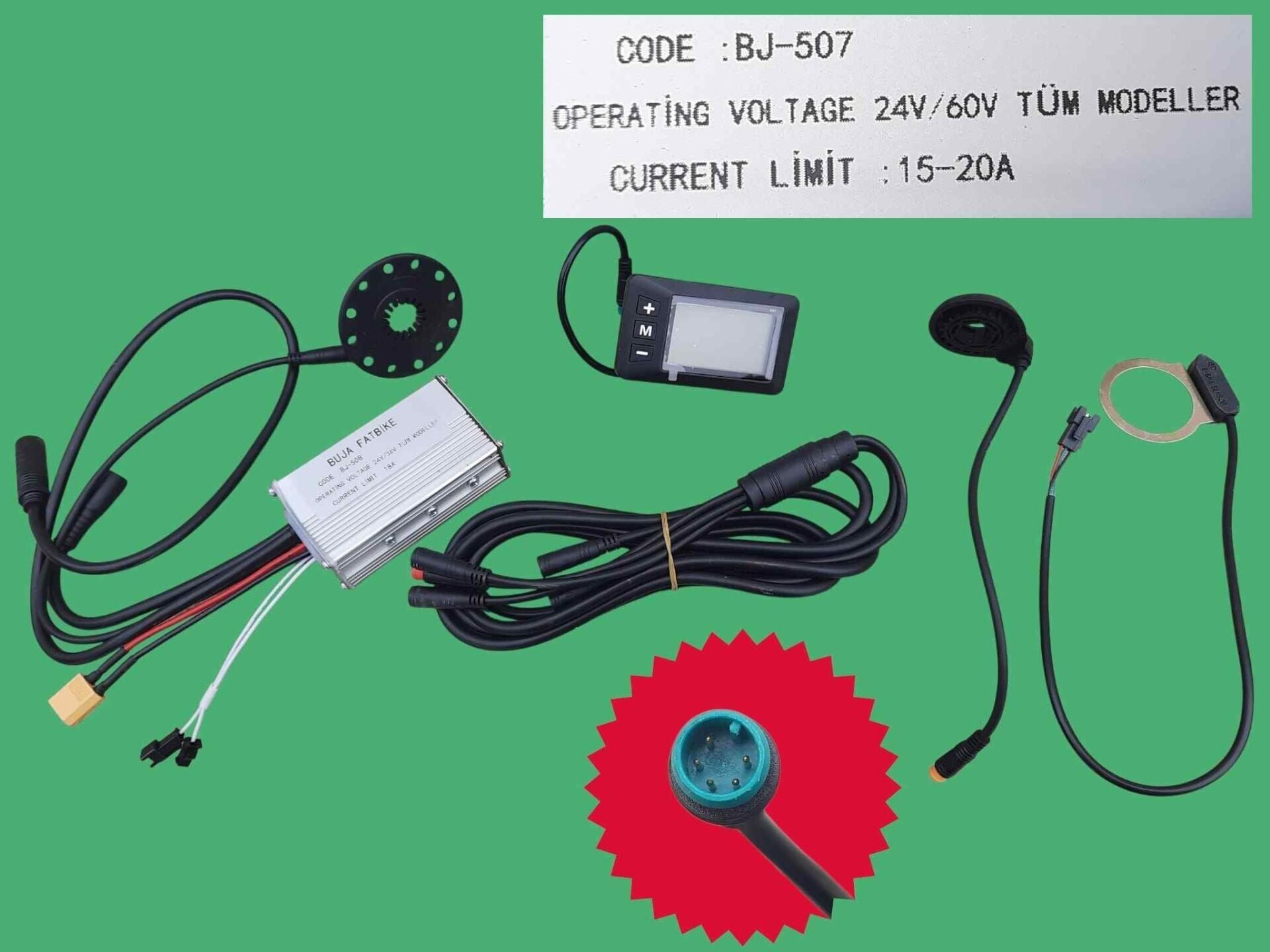 Ebıs E-Bis Pedal Destekli Gösterge Paneli Beyin Tesisat Full Set 24-36V