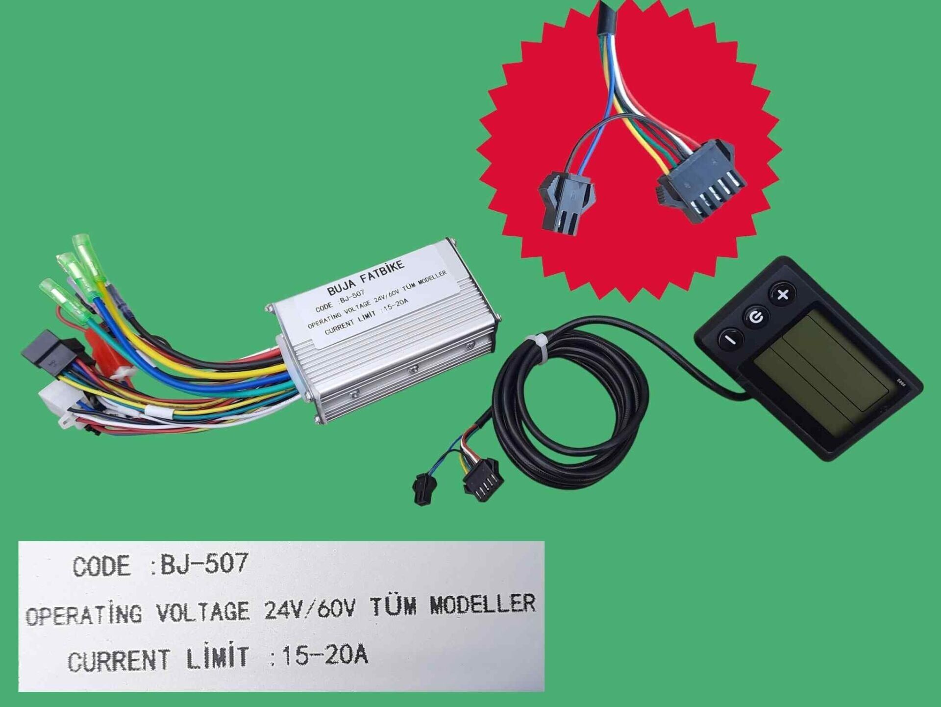 Ebıs E-Bis Pedal Destekli Gösterge Paneli Beyin Set 24-60V
